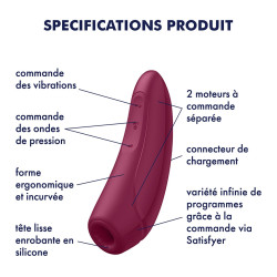 Satisfyer Stimulateur de clitoris CURVY 1+ Rose